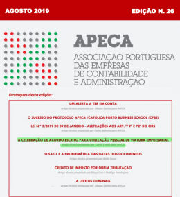 Boletim Eletrónico APECA n.º 26 (Agosto/2019) 