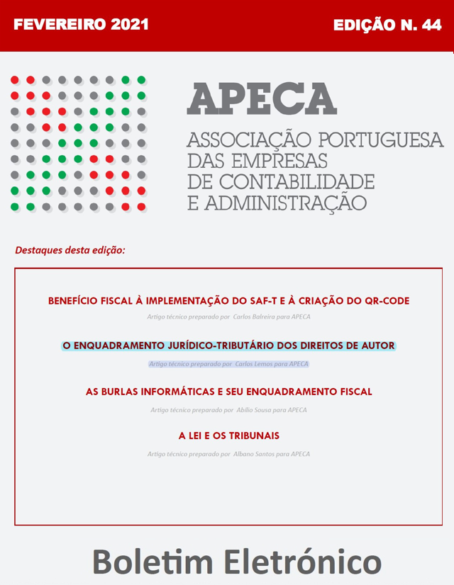 Boletim Eletrónico APECA n.º 44 (Fevereiro/2021)