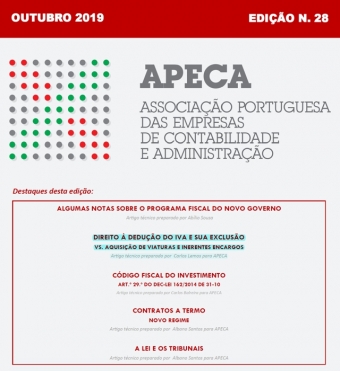 Boletim Eletrónico APECA n.º 28 (Outubro/2019)